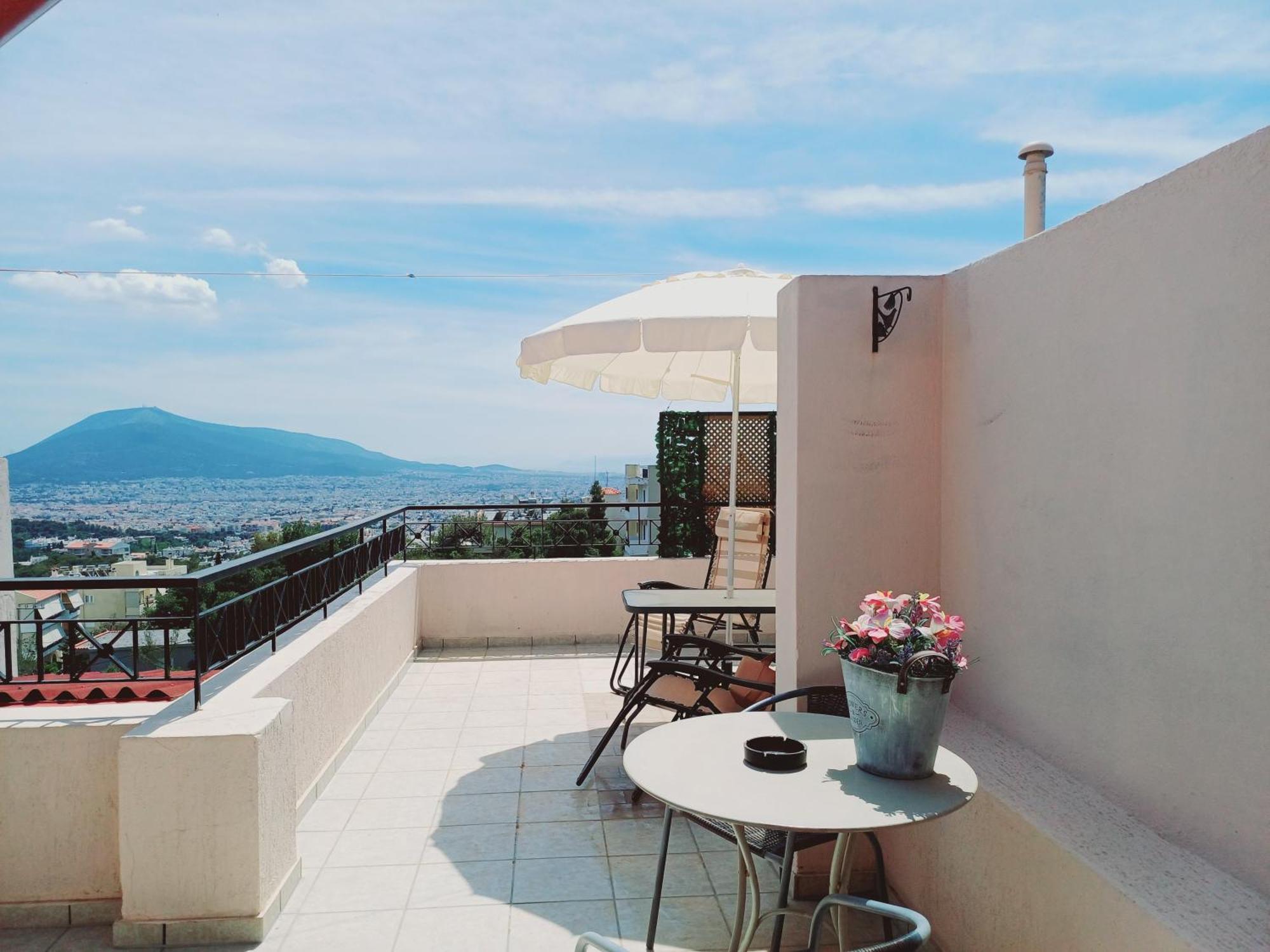 Appartement Cozy Loft 360O View Of Athènes Chambre photo